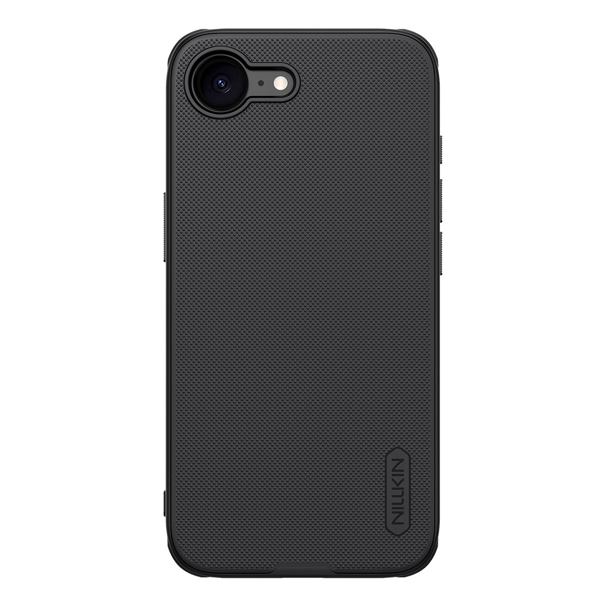 Coque iPhone 16e antidérapante Super Frosted Pro noire bi-matière
