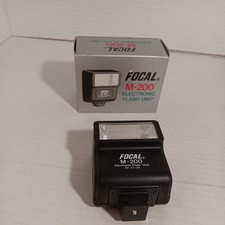 FOCAL M-200 Electronic Flash Unit 20-01-38 Vintage Camera Flash-Tested