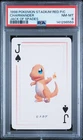 1998 POKEMON STADIUM RED VERSION PLAYING CARDS JACK OF SPADES CHARMANDER PSA 8