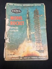 Estes 1969 Flying Model Rocketry Catalog - Cover in bad shape, inside pages OK