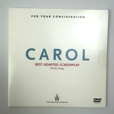 NEW Sealed Carol FYC DVD Award Promo Screener 2015 Cate Blanchett FREE SHIPPING!