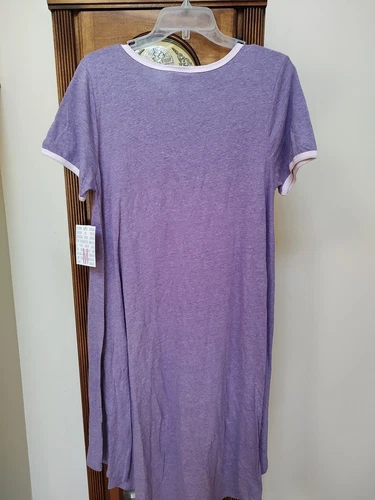 LuLaRoe Carly Purple Dress New Medium Short Sleeve Lu La Roe - Picture 9 of 9