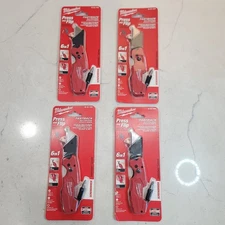 4 Pack Milwaukee 48-22-1505 FASTBACK 6IN1 Folding Utility Knife NEW