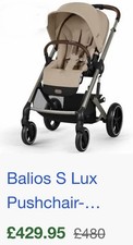 Image of New Cybex Balios S Lux Compact Stroller In Almond Beige RRP £479
