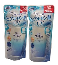 2  US Seller: Rohto SKIN AQUA Super Moisture Gel Japanese Sunscreen SPF50 3.8oz