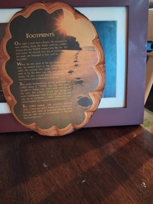Wooden Footprints Wall Hanging