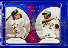 Jacob Wilson Miguel Tejada /99 ROOKIE DUAL REFRACTOR CARD SP TOPPS A’S MINT. rookie card picture