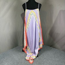 NWT Anthro Tiny Dress W L Maxi Boho Floral Cottagecore Resort Festival Purple