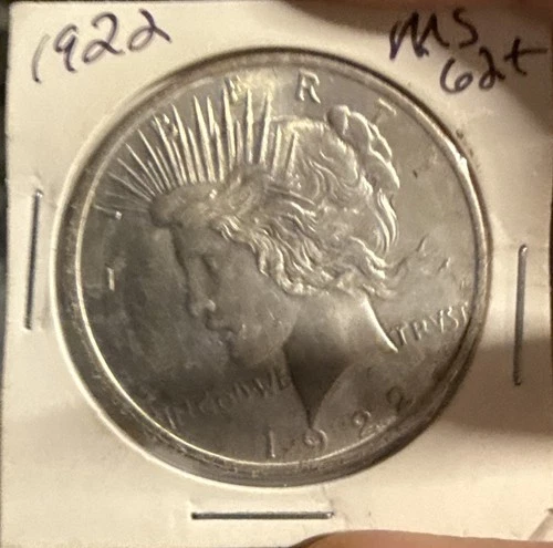 1922 Morgan Peace Silver Dollar Coin 90% Silver Uncirculated $1
