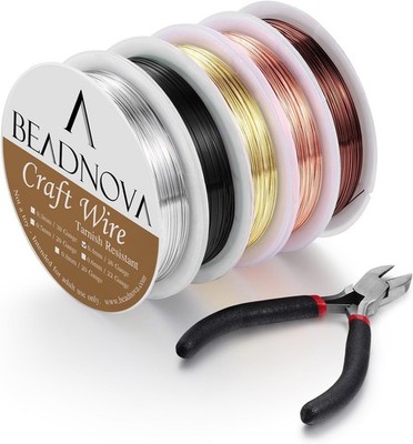 Jewelry Beading Wire for Making Supply for Jewelry Making Copper (5pcs 26gauge)