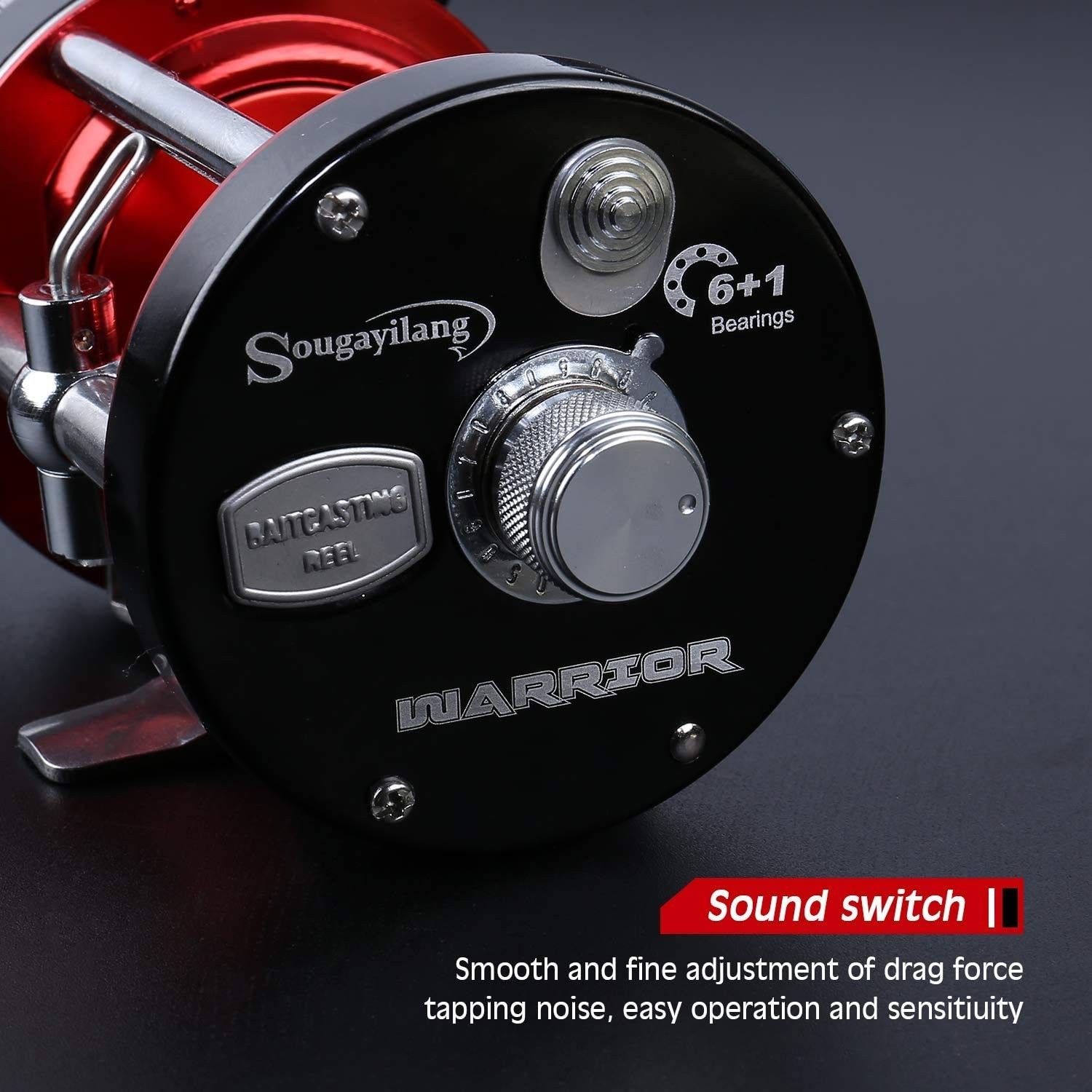 Sougayilang Fishing Reels Round Baitcasting Reel - Conventional Reel - Reinfo...