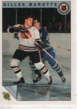 Gilles Marotte 1991-92 Ultimate Hockey Original 6 #59 Chicago Blackhawks Sports