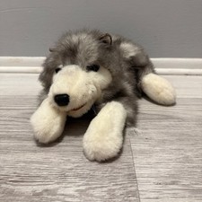 Folkmanis Timber Gray Wolf Hand Puppet 15" Plush Stuffed Animal