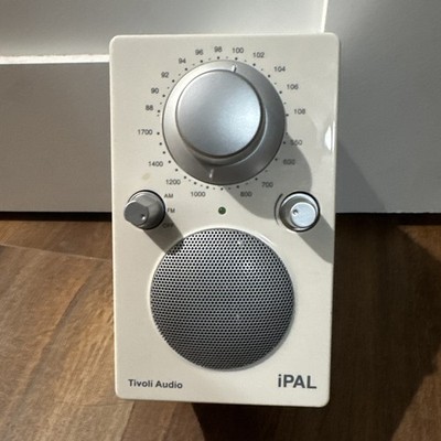 Vintage White Tivoli Audio iPAL Portable AM / FM Radio by Henry Kloss Works ,