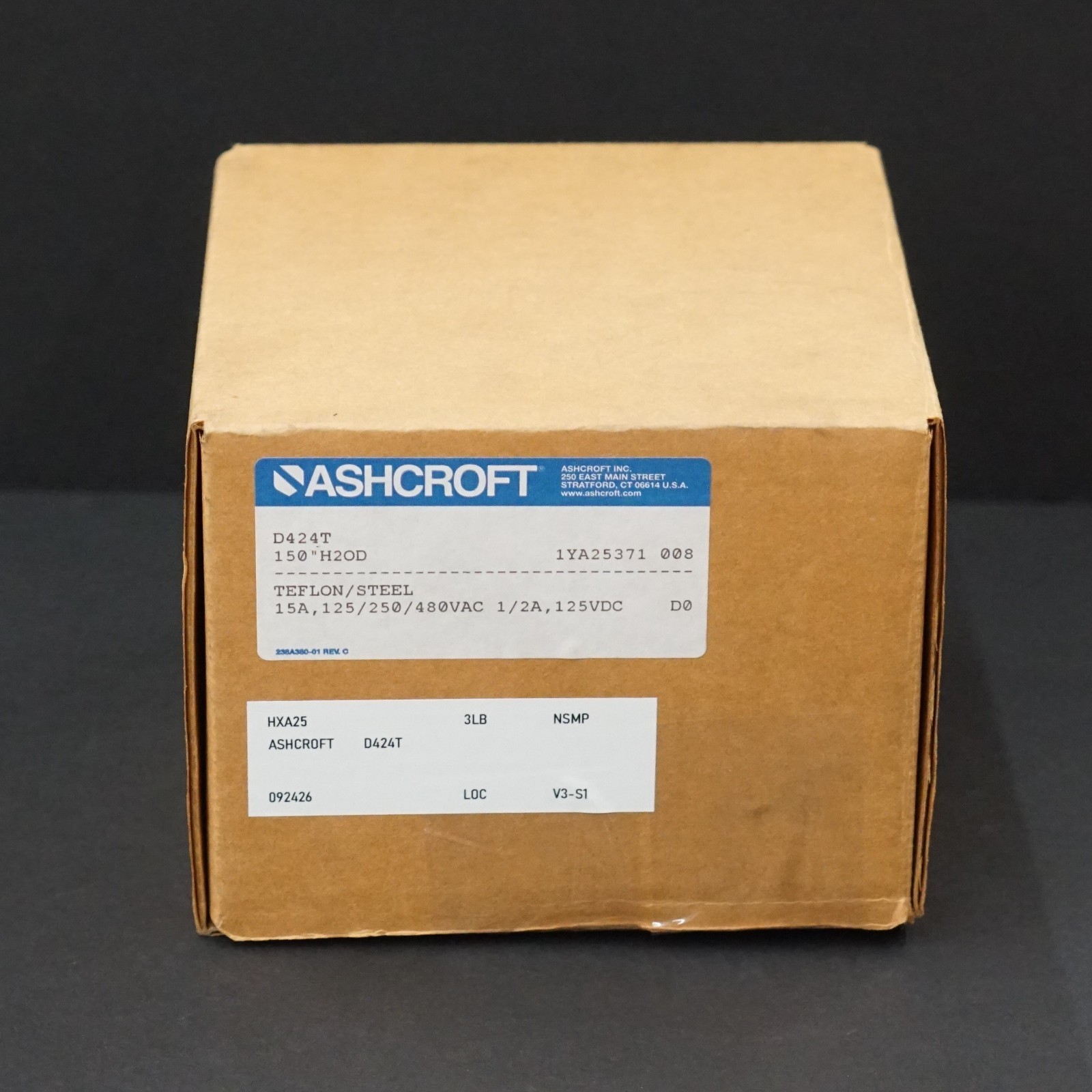 ASHCROFT D424T Pressure Switch, 150