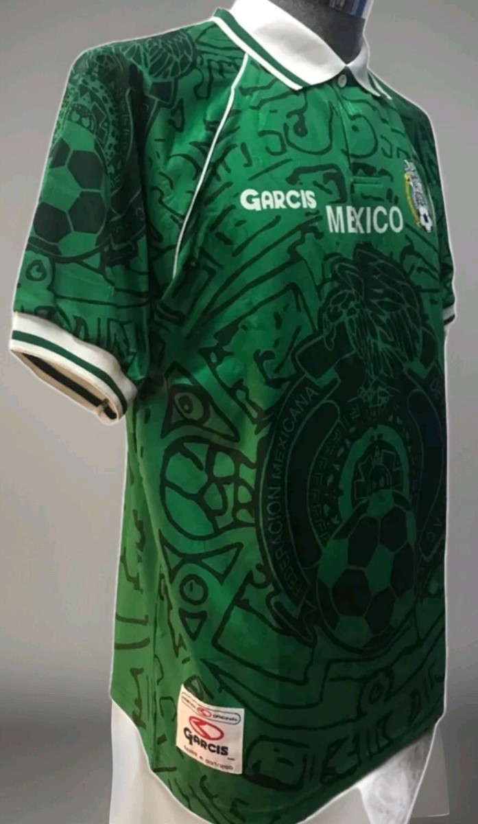 レア 1999年 メキシコ代表 ホームユニフォーム 襟付き ヴィンテージ Mexico 1999 Garcis Rare Confederations Cup Vintage Medium | eBay