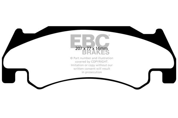 EBC DP41739R BRAKE PAD SET DISC BRAKE