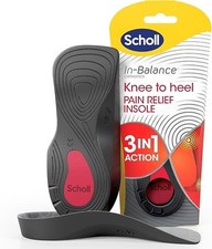 Scholl In-Balance Orthotics Knee to Heel 3 in 1 Insoles - Small / Medium / Large