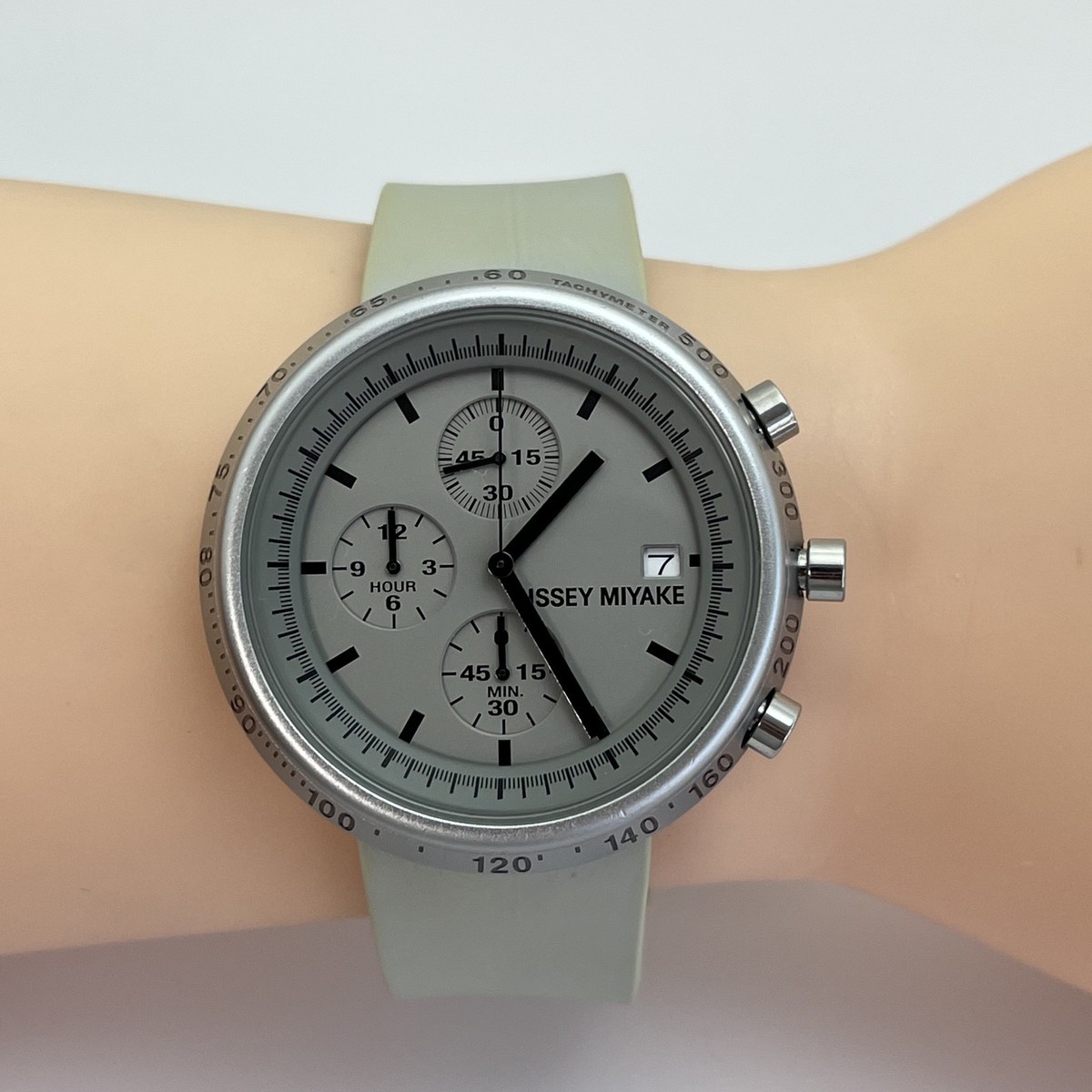 Issey Miyake TRAPEZOID Chronograph NAOTO FUKASAWA Qz Watch Japan