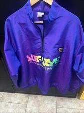 Vintage Surf Style Interplanetary Bodywear Windbreaker Purple One Size USA Made