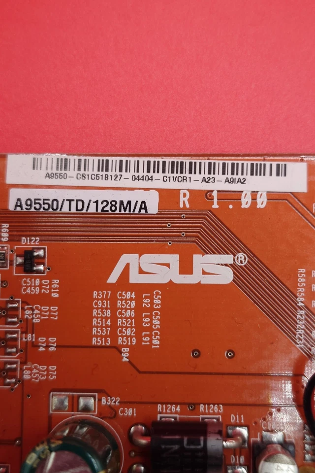 ASUS ATI Radeon 9550 128MB AGP 8x Dual-Channel Video Card, DVI S-Video VGA - Image 3 of 4