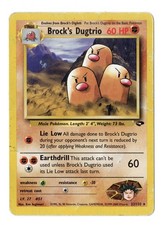 Brock's Dugtrio 22/132 Rare Gym Challenge Pokemon Unlimited Damaged on eBay