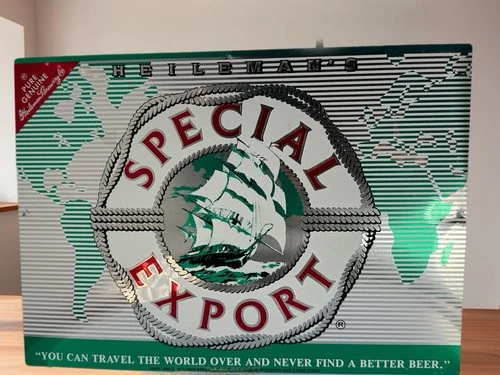 Vintage 1986 Heileman's Special Export Beer Metal Sign Old Style Bar Decor
