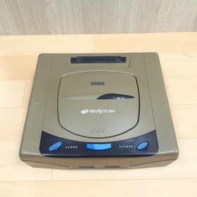 SEGA SATURN CONSOLE Japan Gray bundle with 2 controllers & 8 games tested NTSC-J