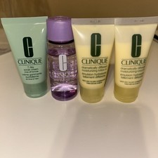 Clinique 4pc Skin Care Travel Set 7-Day Scrub Cream,Take The Day Off  2 Lotions