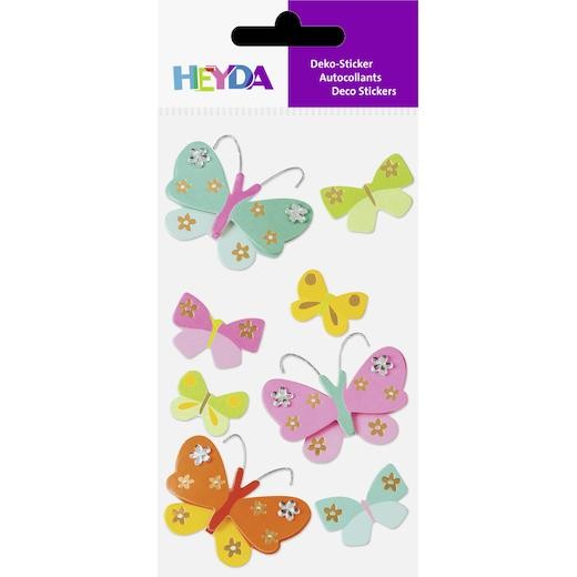 Heyda Layered Stickers - Butterfly with Rhinestone