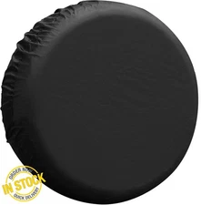 14" Black Tire Cover Fit For Jeep Rv SUV Truck Travel Trailer Camping NEW