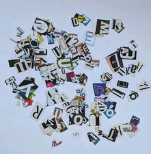 Lotto Ritagli Riviste Lettere E Numeri 240+ Collage Media Misti Giornale Spazzatura