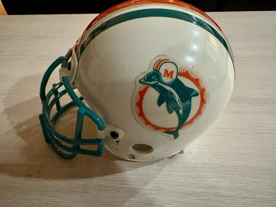 Miami Dolphins Bob Griese Earl Morrall Signed Mini Helmet JSA Certified - Image 4 of 4