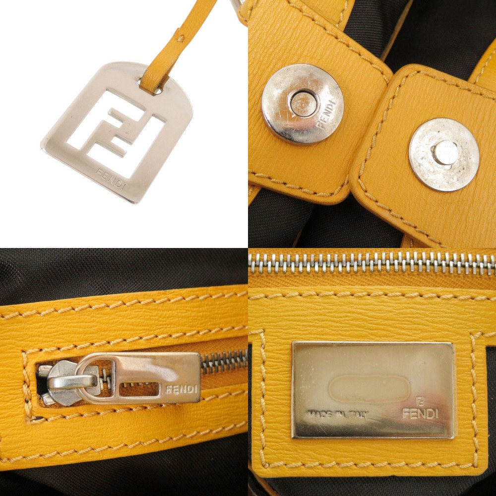 AUTHENTIC FENDI 8BR278 Zebra pattern Shoulder Bag Brown Canvas — image 8