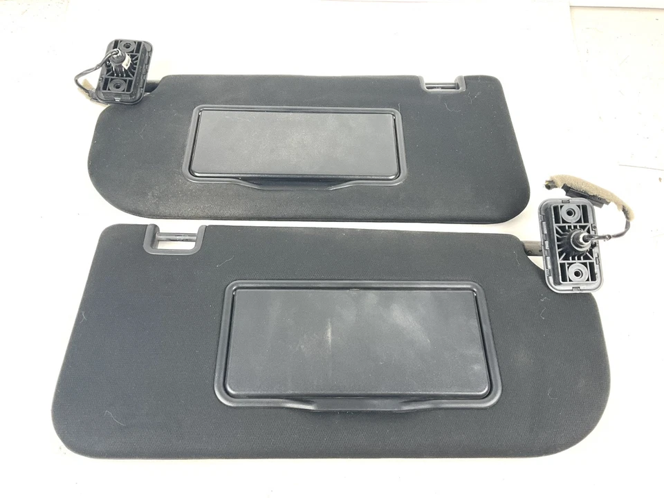 Lincoln MKC 2015-2019 lado del conductor del pasajero conjunto de parasol de tela negra par OEM Foto 4 de 4