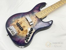 ESP AMAZE-CTM-SL5 5-String Electric Bass Poplar Burl Nebula Black Burst Japan