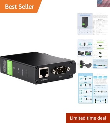High-Performance RS232/485/422 Ethernet Module   POE Enabled for Easy Monitoring