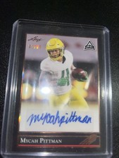 2021 Leaf Pro Set College Autographs Mycah Pittman #PS-MP1 (AU, RC)/99