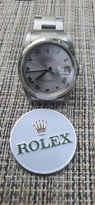 2004 Rolex Datejust 16200 36mm Silver Roman Dial Stainless Steel Jubilee