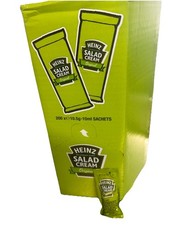 HEINZ SALAD CREAM, BBQ, KETCHUP, MUSTARD, TARTARE SACHETS 10.5g 10ml
