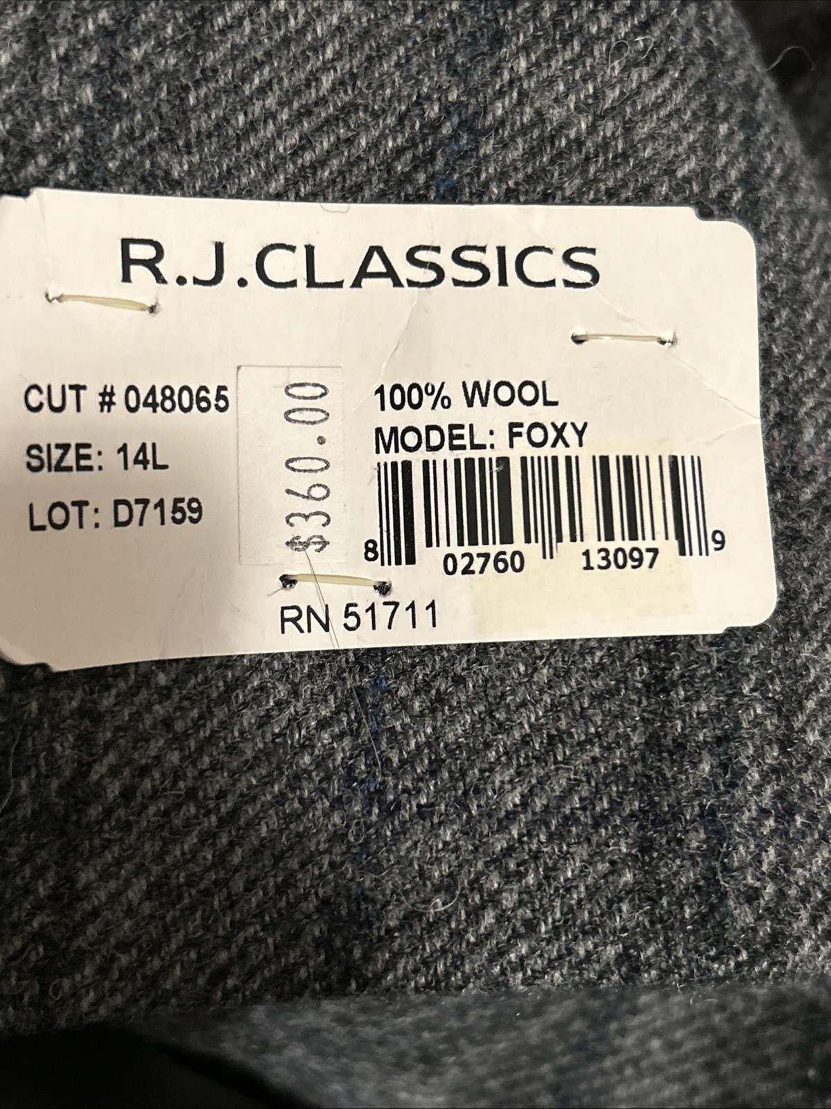 NWT RJ CLASSICS ESSENTIAL  SHOW EQUESTRIAN COAT 14L  DIAMOND COLLECTION  FOXY