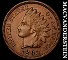1893 Indian Head Cent - Choice Gem Brilliant Uncirculated++  Lustrous  #J8282
