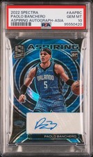 2022-23 Panini Spectra Paolo Banchero RC Aspiring Autograph Asia PSA 10 Pop 1