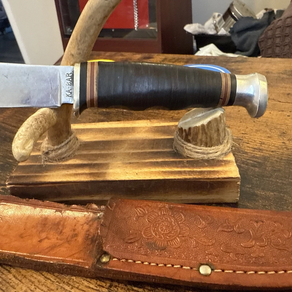 Cuchillos KA-BAR EE. UU. Hoja fija de colección hoja fija de caza cuchillo de lucha Foto 3 de 4