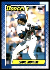 Eddie Murray 1990 Topps #305 Dodgers MLB READ FREE SHIPPING AutographDen