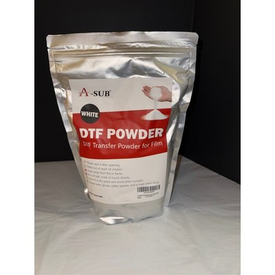 A-SUB DTF Transfer Powder White 2.2 pounds Adhesive for Heat Press Printing