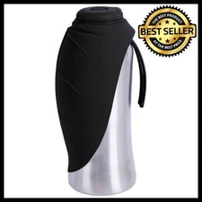 Dog Water Bottle Portable Pet Water Dispenser Stainless Steel Foldable Bottle