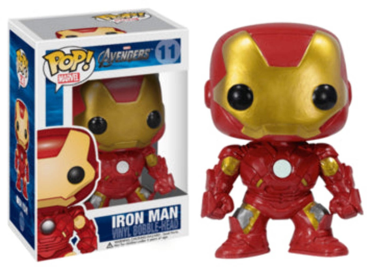 MARVEL - ilandshop Funko POP! Marvel: Avengers - Iron Man [Large Font](Damaged