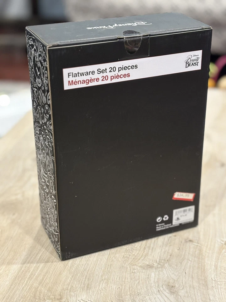 Conjunto de Talheres Giz A Bela e a Fera 20 Peças Parques da Disney Novo na Caixa - Imagem 2 de 3