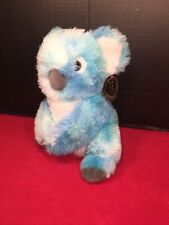 VGUC-10  FAO Schwarz Plush Koala Bear Stuffed Animal Bule Tie Dye Lovey